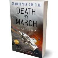 3D view of Premade Science Fiction Book Cover - Pine Cone