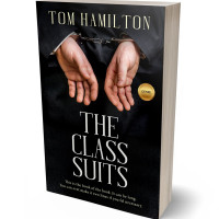 3D view of Premade Mystery & Thriller & Suspense Book Cover - Tan