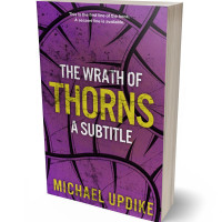 3D view of Premade Abstract Book Cover - Cosmic