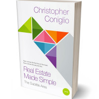 3D view of Premade Abstract Book Cover - Porcelain