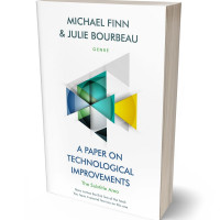 3D view of Premade Abstract Book Cover - Paradiso