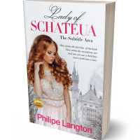 3D view of Premade Royal Romance Book Cover - Bon Jour