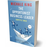 3D view of Premade Business Book Cover - Glacier