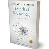 Tablet view of Black Haze #1469 - Premade Abstract Book Cover