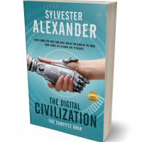 Tablet view of Hippie Blue #1571 - Premade Science Fiction Book Cover