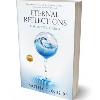 3D view of Premade Abstract Book Cover - Black Squeeze