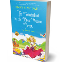 3D view of Premade Fantasy Book Cover - Curious Blue