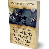 3D view of Premade Science Fiction Book Cover - Ebony Clay