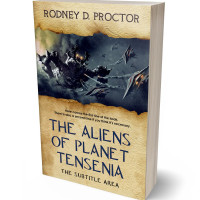 3D view of Premade Science Fiction Book Cover - Ebony Clay