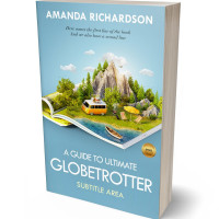 3D view of Premade Travel Book Cover - Glacier