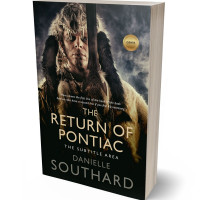 3D view of Premade Historical Book Cover - Indian Khaki