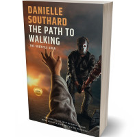 3D view of Premade Mystery & Thriller & Suspense Book Cover - Taupe
