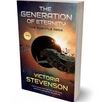 3D view of Premade Science Fiction Book Cover - Brandy