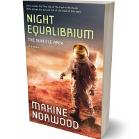 3D view of Premade Science Fiction Book Cover - Santa Fe