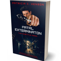 3D view of Premade Mystery & Thriller & Suspense Book Cover - Ebony