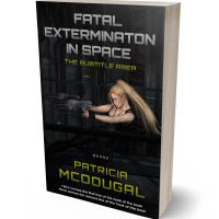 3D view of Premade Science Fiction Book Cover - Woodsmoke