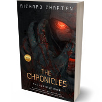 3D view of Premade Science Fiction Book Cover - Cod Gray