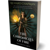 3D view of Premade Fantasy Book Cover - Log Cabin