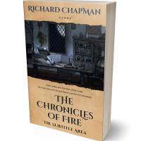 3D view of Premade Fantasy Book Cover - Tan