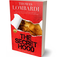 3D view of Premade Mystery & Thriller & Suspense Book Cover - Alizarin Crimson