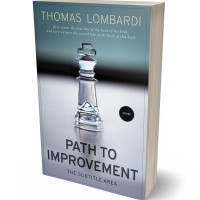 3D view of Premade Business Book Cover - Regent Gray