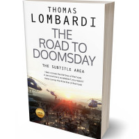 3D view of Premade Apocalyptica Book Cover - Taupe