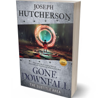 3D view of Premade Fantasy Book Cover - Ship Gray