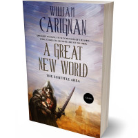 3D view of Premade Fantasy Book Cover - Pale Slate