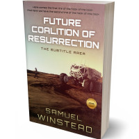 3D view of Premade Science Fiction Book Cover - Sandrift