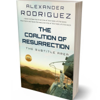 3D view of Premade Science Fiction Book Cover - Periglacial Blue