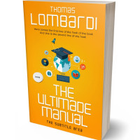 3D view of Premade Abstract Book Cover - Yellow Sea