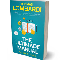 3D view of Premade Education Book Cover - Blue Chill