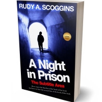 3D view of Premade Action & Adventure Book Cover - Ebony