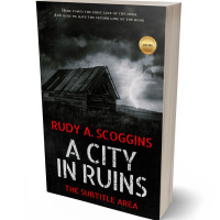 3D view of Premade Apocalyptica Book Cover - Heavy Metal