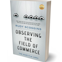 3D view of Premade Business Book Cover - Iron