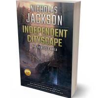 3D view of Premade Apocalyptica Book Cover - Shark