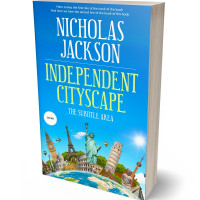 3D view of Premade Travel Book Cover - Pine Glade