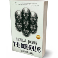 3D view of Premade Abstract Book Cover - Outer Space