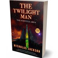 3D view of Night Rider #2669 - Premade Science Fiction Book Cover