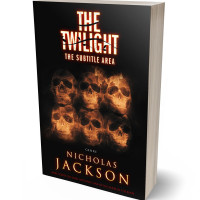 3D view of Premade Horror Book Cover - Raw Sienna