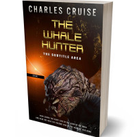 3D view of Premade Science Fiction Book Cover - Crowshead