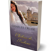 3D view of Premade Historical Book Cover - Spicy Pink