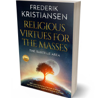 3D view of Premade Surreal Book Cover - Tan