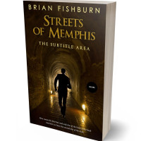 3D view of Premade Mystery & Thriller & Suspense Book Cover - Wood Bark