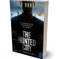 3D view of Premade Action & Adventure Book Cover - Mist Gray