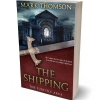 3D view of Premade Historical Book Cover - Woody Brown