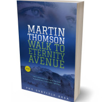 3D view of Premade Mystery & Thriller & Suspense Book Cover - Astronaut