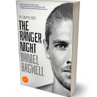 3D view of Premade Action & Adventure Book Cover - Quill Gray