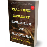 3D view of Premade Science Fiction Book Cover - Black Marlin