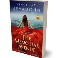 3D view of Premade Romance Book Cover - Falu Red